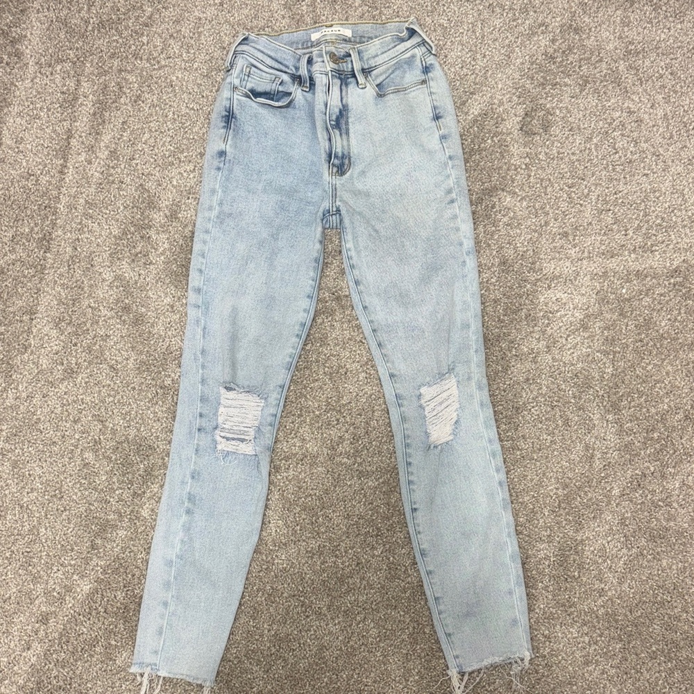 PacSun Light Blue Ripped Skinny Jeans
